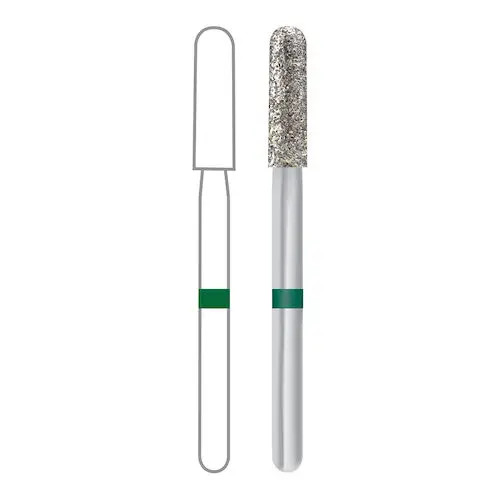 Midwest Once Single Use Diamond Bur – FG, Coarse, Cone, Taper Modified Flat End, #847KR-018, 1.8 mm Diameter, 8.0 mm Length, 25/Pkg thumbnail 2