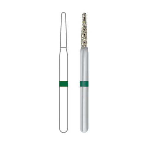 Midwest Once Sterile Diamond Bur 856-012C, Coarse, Taper Round End, Friction Grip, 1.2 mm Diameter, 8.0 mm Length, 25/Pk, 1856012C thumbnail 10