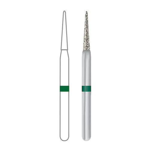 Midwest ONCE Sterile Diamond Burs 858-014C, Coarse, Needle, Friction Grip, 25/Pk, 1858014C thumbnail 9