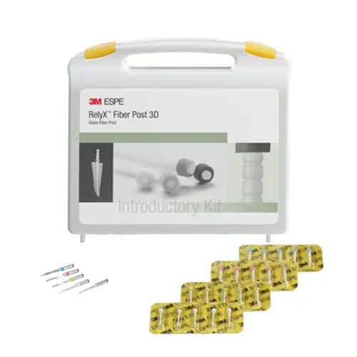 3M RelyX Fiber Post 3D Glass Fiber Post Intro Kit, Assorted Sizes 0-3, 20 Posts & 5 Drills, 56957 thumbnail 7
