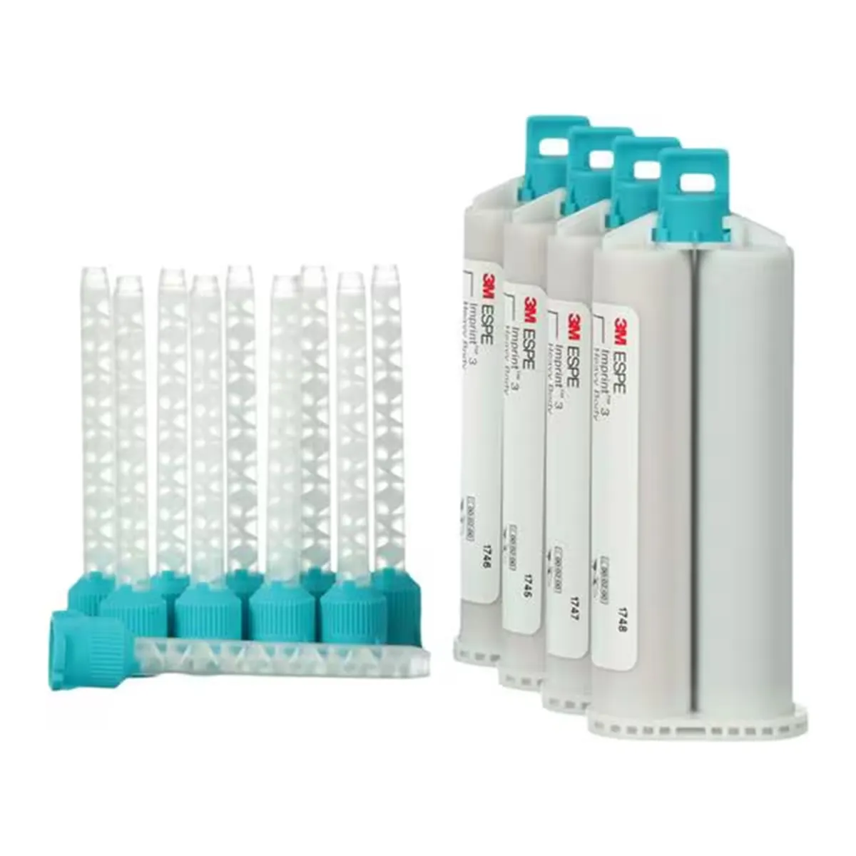 3M™ Imprint™ 3 VPS Impression Material Heavy Body Refill, 4 x 50 mL Garant Cartridges, 20 Mixing Tips, #10771 thumbnail 8
