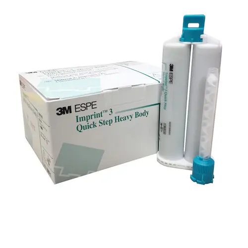 3M Imprint 3 Quick Step Heavy Body VPS Impression Material Refill, 50 mL Cartridges, 4/Pk with 10 Mixing Tips, 10971 thumbnail 3