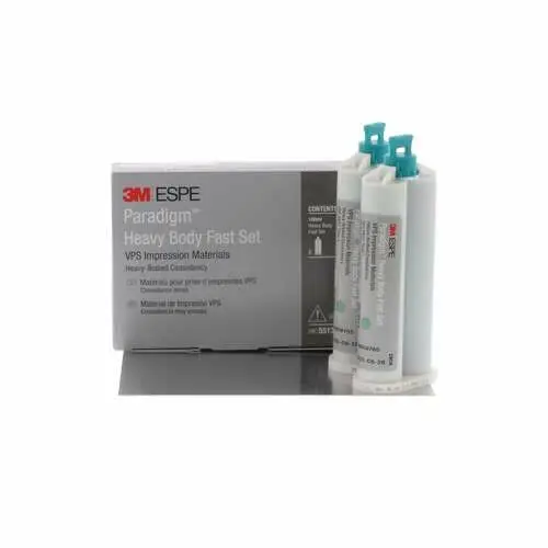 Solventum Paradigm VPS Impression Material, Cartridge Refill, Heavy Body, Fast Set, Pale Green, 50 ml, 2/Pk, 5513 thumbnail 4