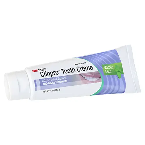 3M Clinpro Tooth Crème 0.21% Sodium Fluoride Anti-Cavity Toothpaste, Vanilla Mint, 4 oz Tube, 12117 thumbnail 4