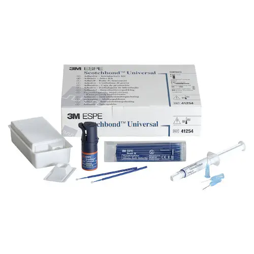 3M Scotchbond Universal Adhesive Vial Intro Kit, 5 mL Adhesive Vial, 3 mL Etchant Syringe, 50 Mix Wells, 50 Microbrushes, 25 Dispensing Tips, 41254 thumbnail 24