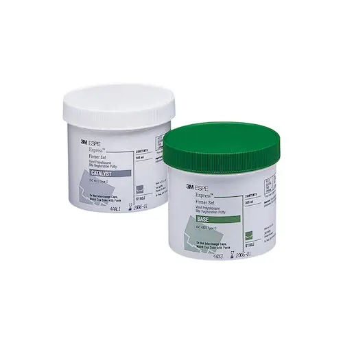 3M Express VPS Bite Registration Material Putty, Fast Set, 2 x 305 mL Jars (Base & Catalyst), Refill Kit 6160J thumbnail 4