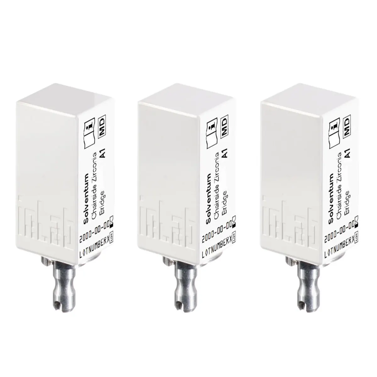 Solventum Chairside Zirconia Bridge Block, 39mm, Shade A1, 3/Pk, 69949 thumbnail 9