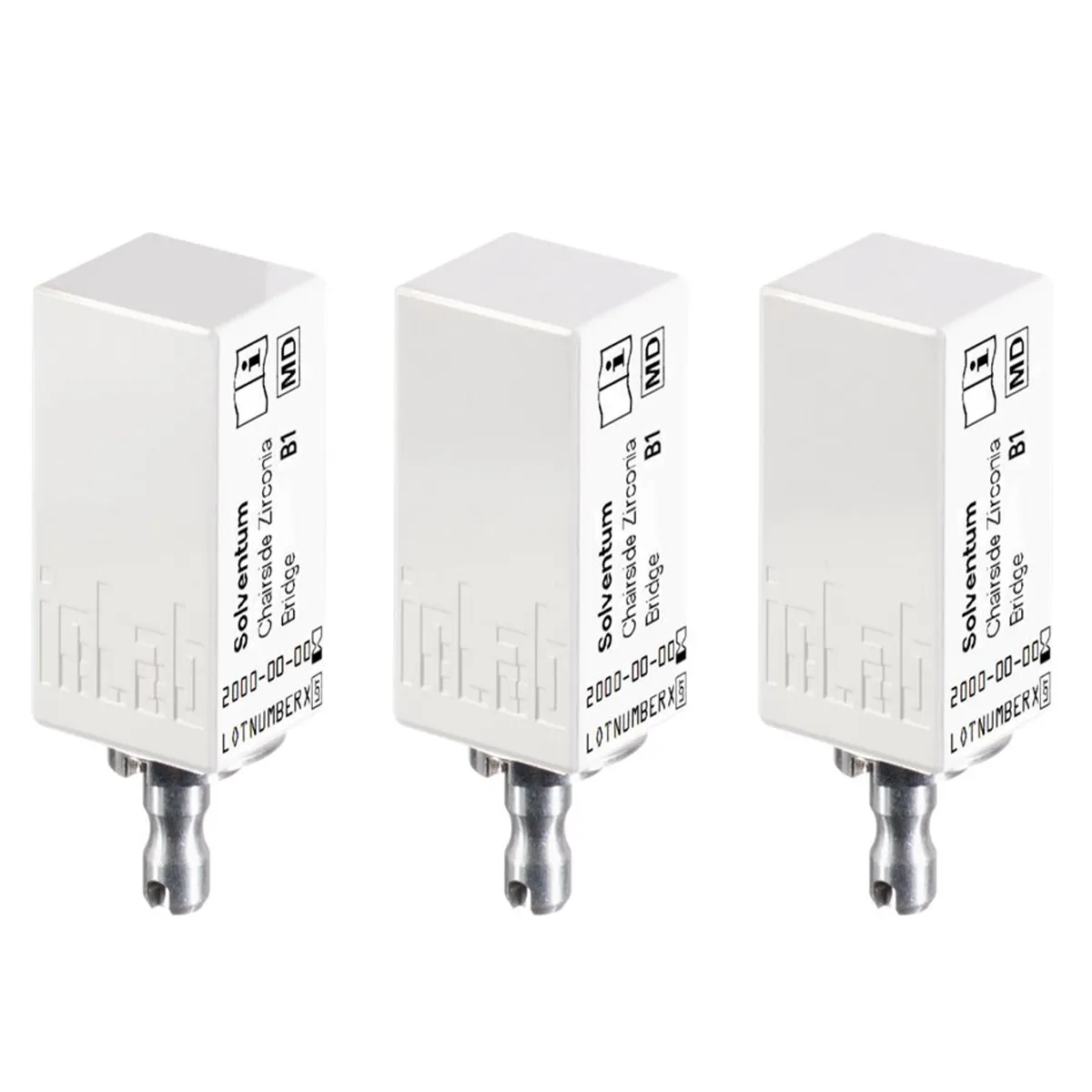Solventum Chairside Zirconia Bridge Block for CEREC, 39mm, Shade B1, 3/Pk, 69953 thumbnail 10