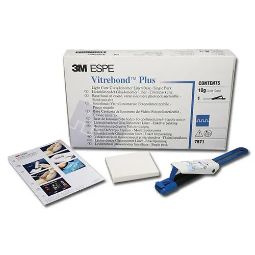 3M Vitrebond Plus Light-Cure Glass Ionomer Liner/Base, Single Pack Refill, 10g Clicker Dispenser, 7571 thumbnail 12