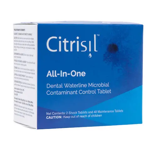 Solmetex Citrisil Waterline Maintenance Tablets, 2 L Bottles, 50/Box, White, CS-50-2W - Maintenance Tablets, 2 L Bottles, 50/Box, White, CS-50-2W - Image 1