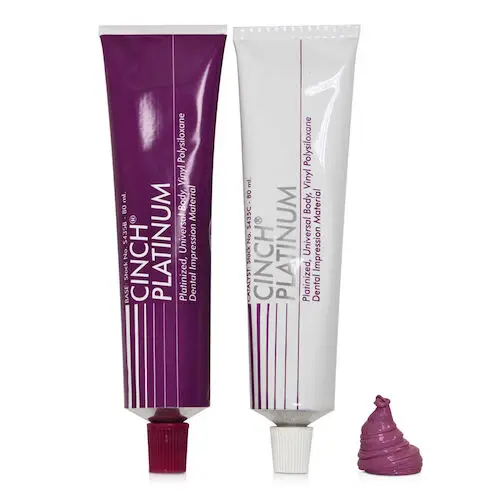 Cinch Platinum Medium Body Vinyl Polysiloxane Impression Material, Tube Set, 4-Minute Set, 4 x 80 mL, S435 thumbnail 2
