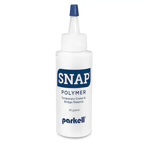 Snap Temporary Crown & Bridge Material, Acrylic Powder, Shade #77 (B3/B4), 40 g Bottle, Refill, S427 thumbnail 10