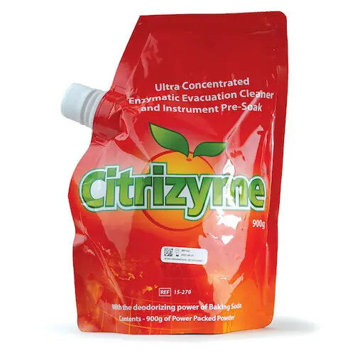 Citrizyme Ultra Concentrated Enzymatic Evacuation System Cleaner, Powder, 900g Pouch with EZ Pour Spout, 420 Treatments, 15-270 thumbnail 5