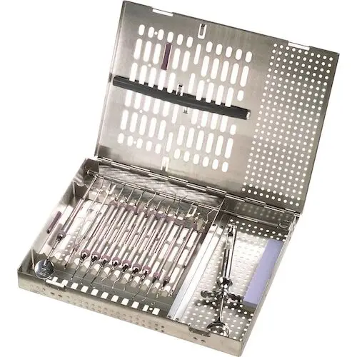 Miltex Thompson Series Instrument Cassette, 14-Instrument, Single Rack, Stainless Steel, 1/Pk, 3-118114 thumbnail 11