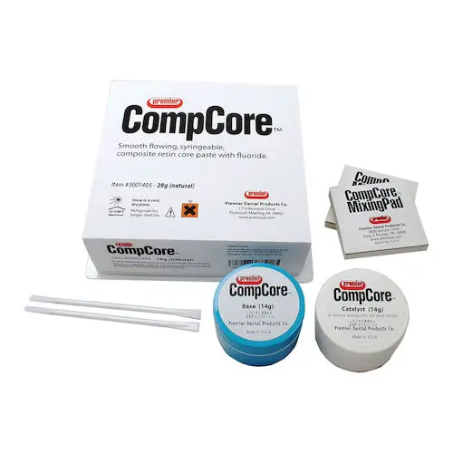 Premier CompCore Composite Core Build-Up Material, Natural Shade, Hand Mix Kit, 28 g (14 g Base + 14 g Catalyst), #3001405 thumbnail 10