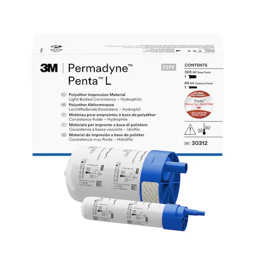 3M™ Permadyne™ Penta™ L Polyether Impression Material Refill, Light Body, Blue, 1 Base (300 ml) + 1 Catalyst (60 ml), 30312 thumbnail 4