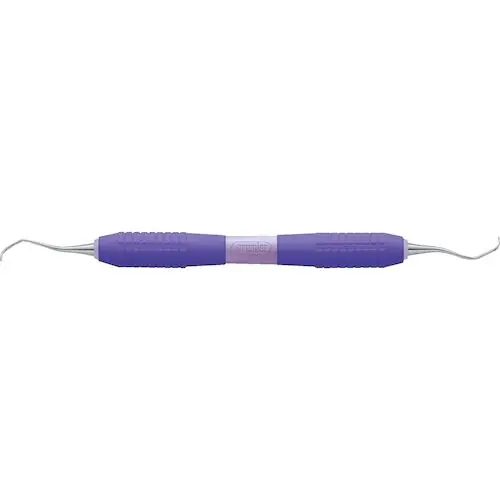 Premier Big Easy Ultralite Gracey Curette 13/14, Double End, Purple Silicone Handle, #05613 thumbnail 3