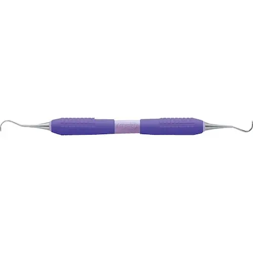 Premier Big Easy Ultralite McCall 17S/18S Double-Ended Curette, Purple Silicone Handle, #05641 thumbnail 4