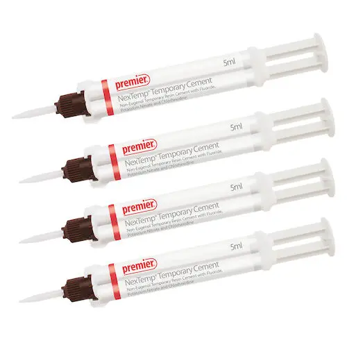 Premier Dental NexTemp Temporary Cement, Bulk Pack, Opaque, 5 mL Automix Syringes, 4/Pk, 3001470 thumbnail 14