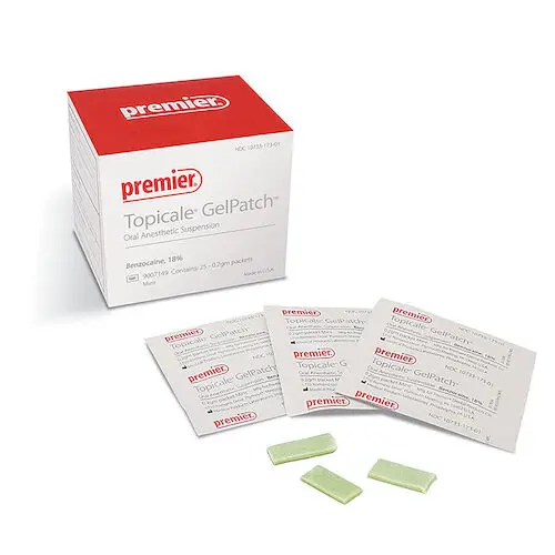 Topicale GelPatch Topical Anesthetic Patch, 18% Benzocaine, Mint, 25/Box, 9007149 thumbnail 9