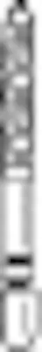 Premier Two Striper ShortCut Gold-Plated Curettage Diamond Bur, Friction Grip Short Shank, Medium Grit, Cone Beveled End, #254.SB S, 5/Pkg, 2015922 thumbnail 2