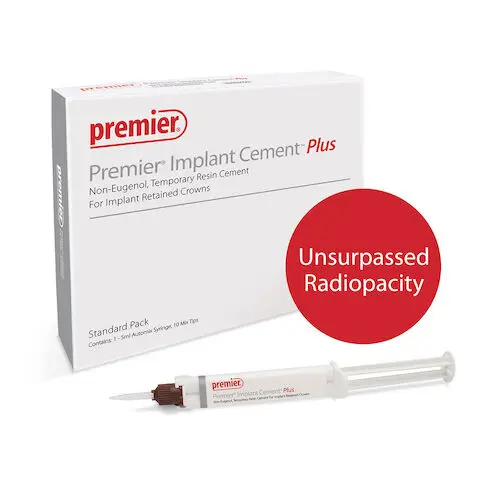 Premier Implant Cement Plus, White, Value Pack (3 x 5 mL Automix Syringes + 25 Tips), #3001556 thumbnail 8