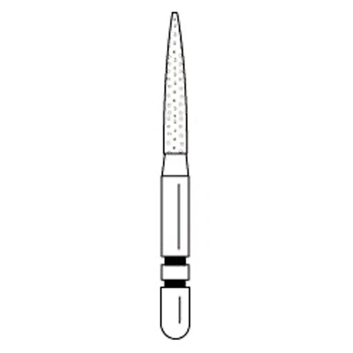 Premier Two Striper Diamond Bur, FG, Flame, #260.8, Fine, Red, 1.4 mm Major/0.4 mm Minor Diameter, 8.0 mm Length, 5/Pk, 2015153 thumbnail 8