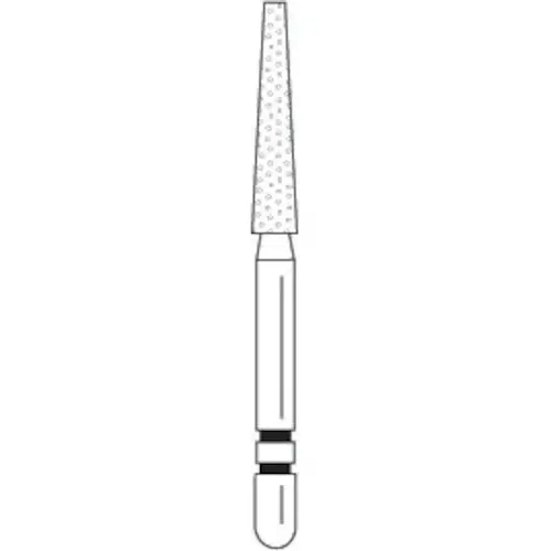 Two Striper Diamond Bur, FG, Flat-End Taper, L701.9, Coarse, Green, Long Shank, 5/Pk, 2015657 thumbnail 4