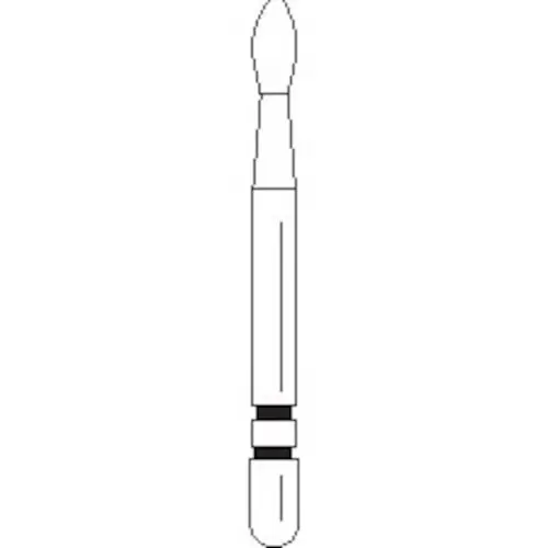 Two Striper MFS Finishing Diamond Bur, FG, #292/MF2, Extra Fine (20 micron), Football Shape, 1.4 mm Diameter, Pink Ring, 5/Pkg, 2015866 thumbnail 3