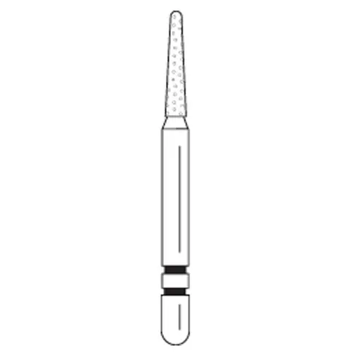 Premier Two Striper Diamond Bur, FG, Round End Taper, #747.6, Coarse, 5/Pkg, 2015058 thumbnail 3