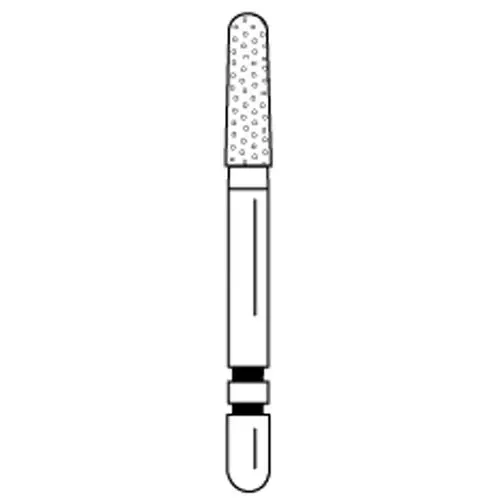 Two Striper Diamond Bur, FG, Round-End Taper, 784.6, Coarse, Green, 1.9 mm Major/1.6 mm Minor Diameter, 6.0 mm Length, 5/Pk, 2015429 thumbnail 4