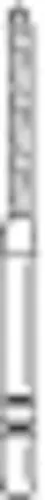Two Striper® Diamond Bur FG, Coarse, Modified Beveled Cylinder, #511.10, 1.2 mm Diameter, 10 mm Length, Green Ring, 5/Pkg, 2015976 thumbnail 2