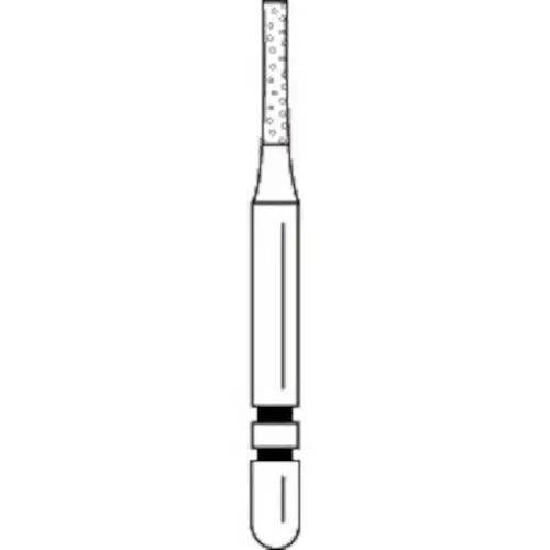 Two Striper® Diamond Bur FG, Coarse, Green, Cylinder Flat End, #513.5, 1.0 mm Diameter, 5.0 mm Length, 5/Pkg, 2015272 thumbnail 2
