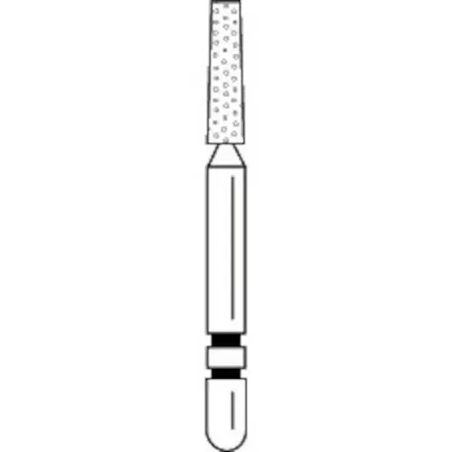 Two Striper Diamond Bur, FG, KR Taper Flat End, 723.6 KR, Coarse, Green, 1.5 mm Major/1.0 mm Minor Diameter, 6.0 mm Length, 5/Pk, 2015996 thumbnail 4