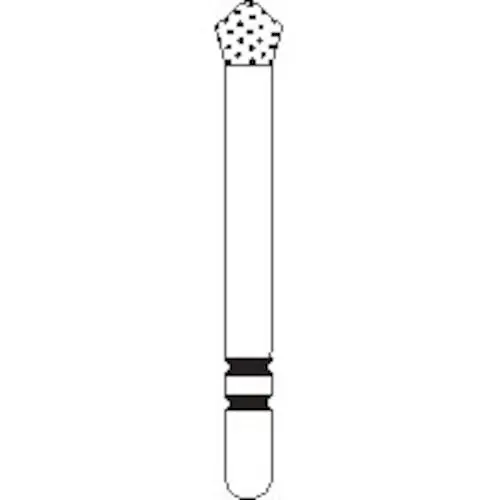 Two Striper® Skooter™ Diamond Bur FG, Acorn, F0 (0), Very Fine, 2.3 mm, Pkg/5, #905, 2015189 thumbnail 2