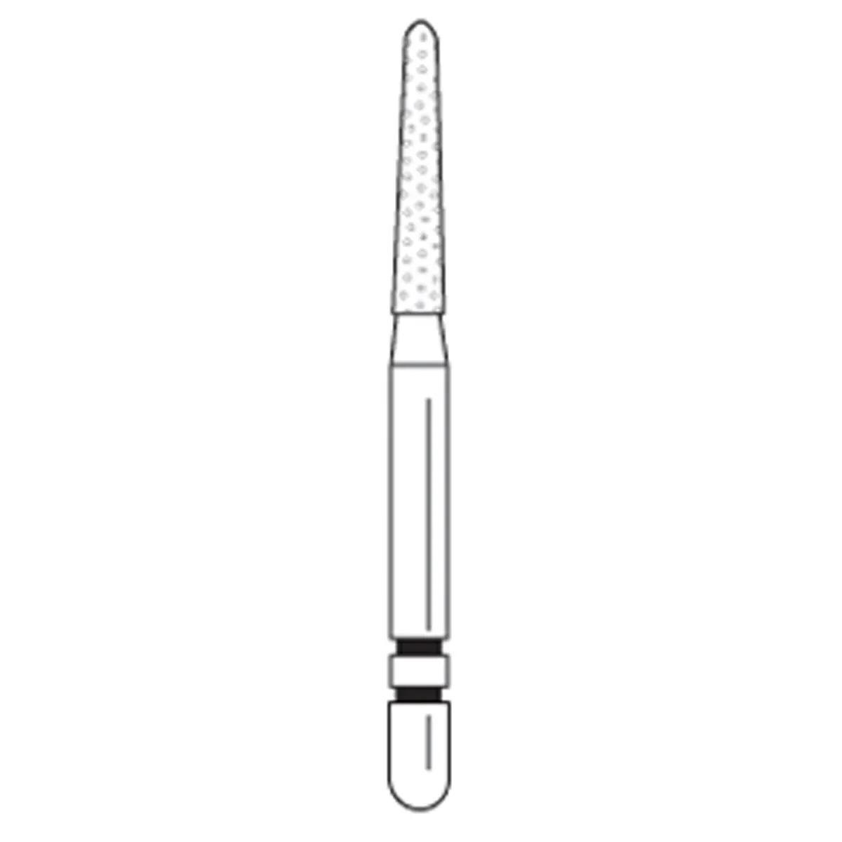 Premier Two Striper Diamond Bur FG, Flame, 256.8C Coarse, 5/Pkg, 2015062 thumbnail 3