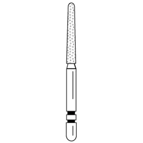 Two Striper Diamond Bur, FG, Round-End Taper, Coarse, 782.10C, 5/Pk, 2015425 thumbnail 8