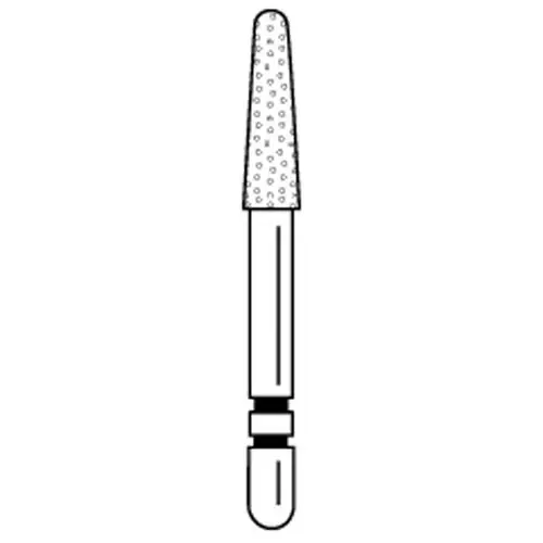 Two Striper Diamond Bur FG, Round-End Taper, #785.7, Coarse, Green, 5/Pk, 2015469 thumbnail 4