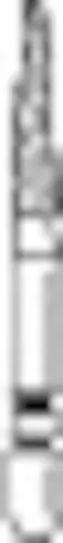 Two Striper® Diamond Bur, FG, Coarse, Cone, #207.7C, 1.4 mm Major/0.4 mm Minor Diameter, 7.0 mm Length, Green Ring, 5/Pkg, 2015036 thumbnail 3