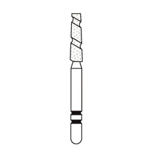 Two Striper TS2000 Diamond Bur, FG, Flat End Taper Cylinder, #2002.7, Coarse, 5/Pkg, 2000027 thumbnail 3
