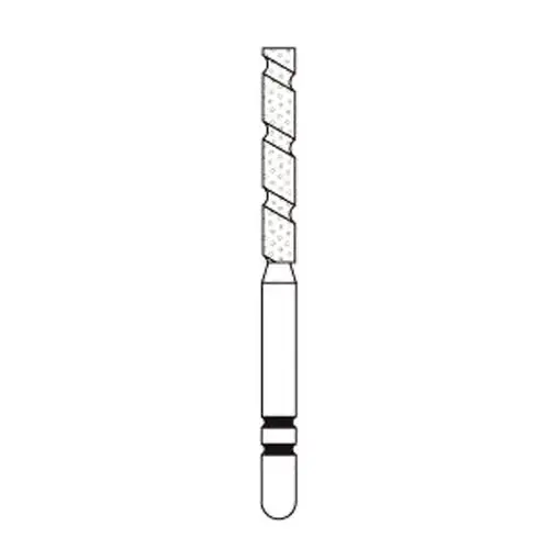 Two Striper TS2000 Diamond Bur FG, Flat End Cylinder, Coarse, 2013.10, 1.5 mm Diameter, 10 mm Length, 5/Pkg thumbnail 3