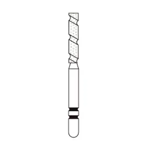 Premier Two Striper TS2000 Diamond Bur, FG, KR Cylinder, Coarse, Green, #2013.8KR, 1.6 mm Diameter, 8.0 mm Length, 5/Pk, 2000139 thumbnail 4