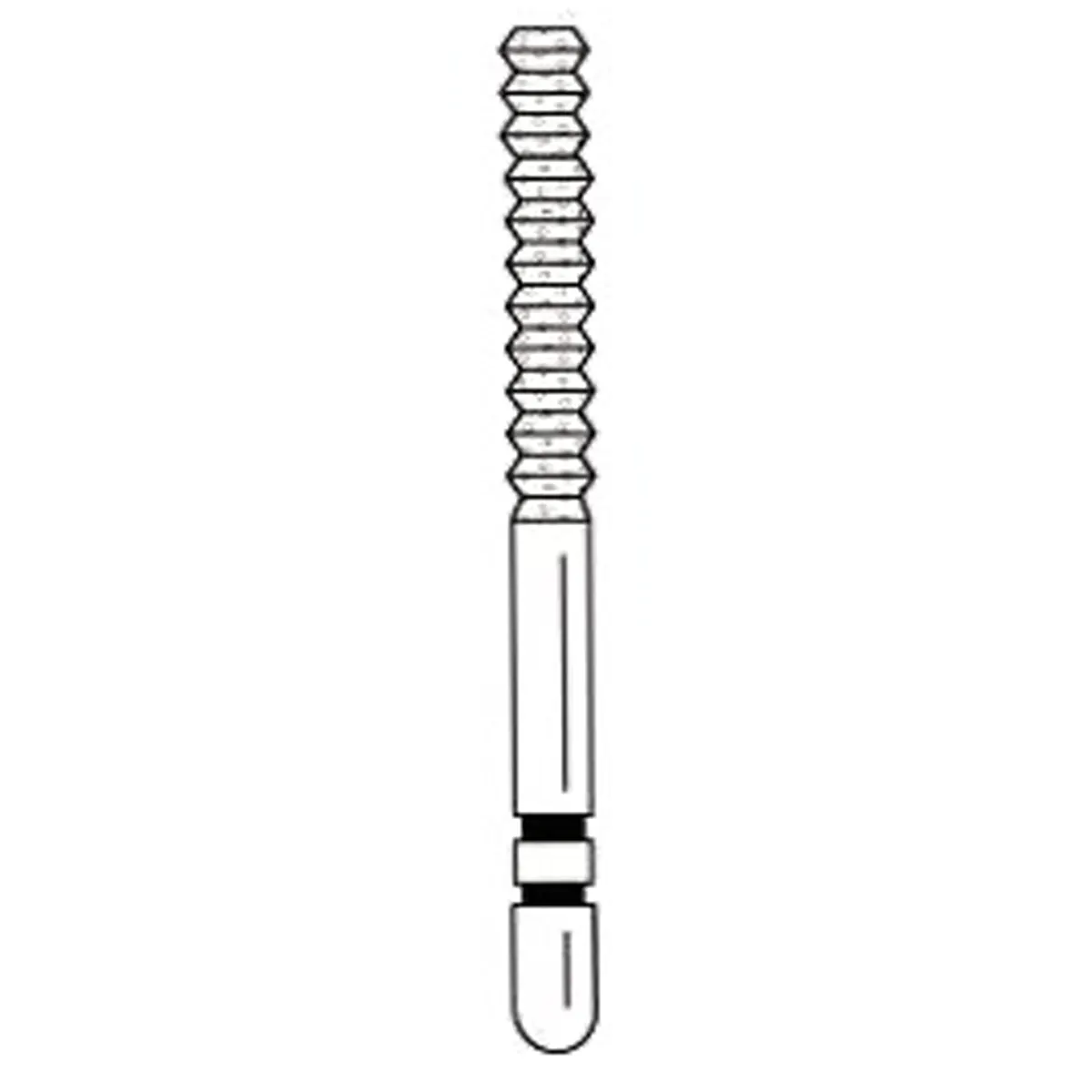 Two Striper Diamond Bur, FG, Crown Cut, Gross Reduction, SC10, Coarse, Green, 1.8 mm, 5/Pk, 2015577 thumbnail 4