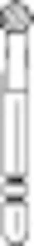 Two Striper Diamond Bur, FG, Round, #130, Coarse, Green, 2.3 mm, 5/Pk, 2015008 thumbnail 4