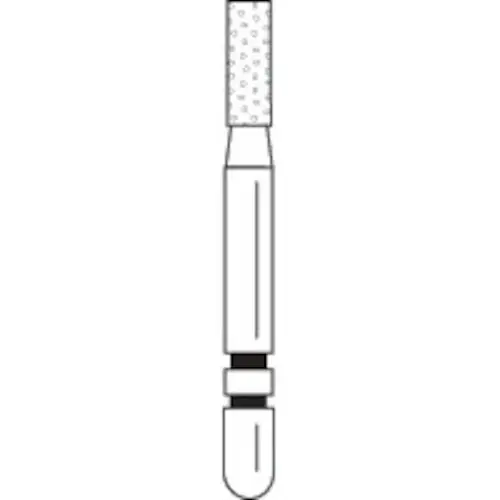 Two Striper® Diamond Bur FG #520.4, Coarse, Flat-End Cylinder, 1.4 mm Diameter, 4.0 mm Length, Green Ring, 5/Pkg, 2015281 thumbnail 4