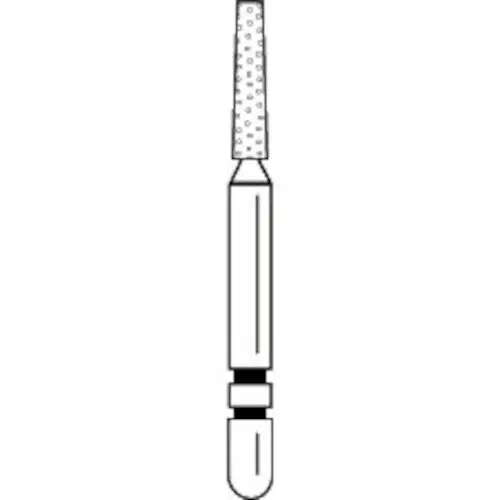Two Striper Diamond Bur, FG, Flat-End Taper, 722.6, Coarse, Green, 1.4 mm Major/1.0 mm Minor Diameter, 6.0 mm Length, 5/Pk, 2015357 thumbnail 4