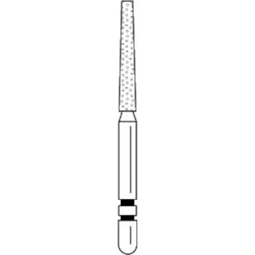 Two Striper® Diamond Bur FG, Fine, Flat-End Taper, #722.10F, 1.6 mm Major/1.0 mm Minor Diameter, 10.0 mm Length, 5/Pkg, 2015389 thumbnail 3
