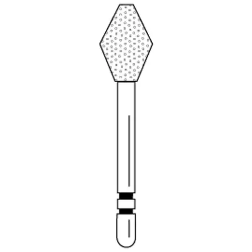 Two Striper® Diamond Bur, FG, Fine, Red Ring, Barrel, #230, 3.4 mm Major/1.3 mm Minor Diameter, 5/Pkg, 2015083 thumbnail 3