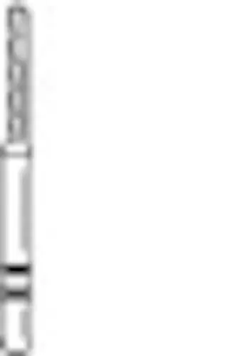 Two Striper Diamond Bur, FG, KS Cylinder Round Edge, #575.7C, Coarse, Green, 1.2 mm, 5/Pk, 2015302 thumbnail 4