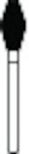 Premier Solo Diamonds Barrel Diamond Rotary Instrument, Coarse Grit, 25/Box, 2137C, 811037C - Barrel, Solo Diamonds, , 2137C, 25/Box, Coarse, 811037C - Image 1